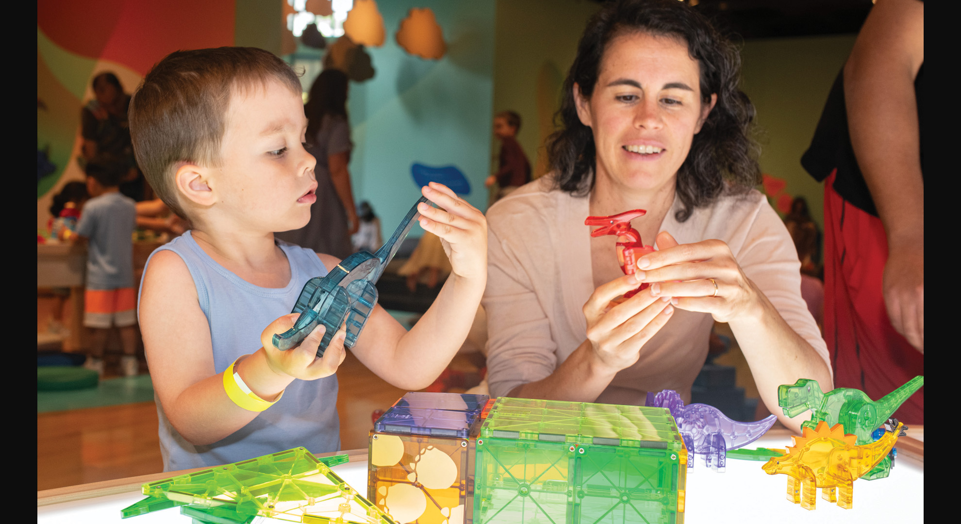 Dozens of engaging hands-on activities invite families to find connections, make meaning, and build relationships.