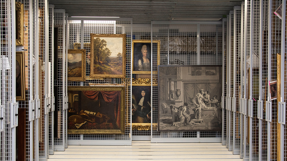 Collections room in museum