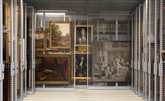 Collection room in museum